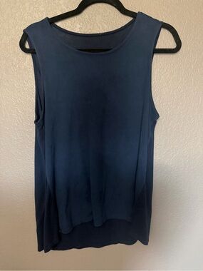 Sleeveless Navy Blue Women's Tank Top